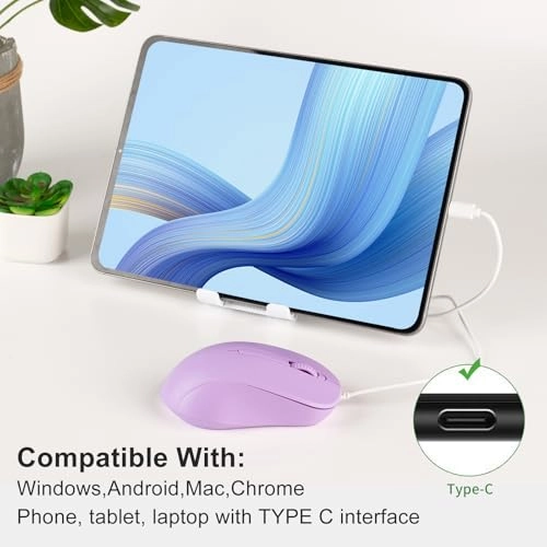 Wired USB C Mouse - USB