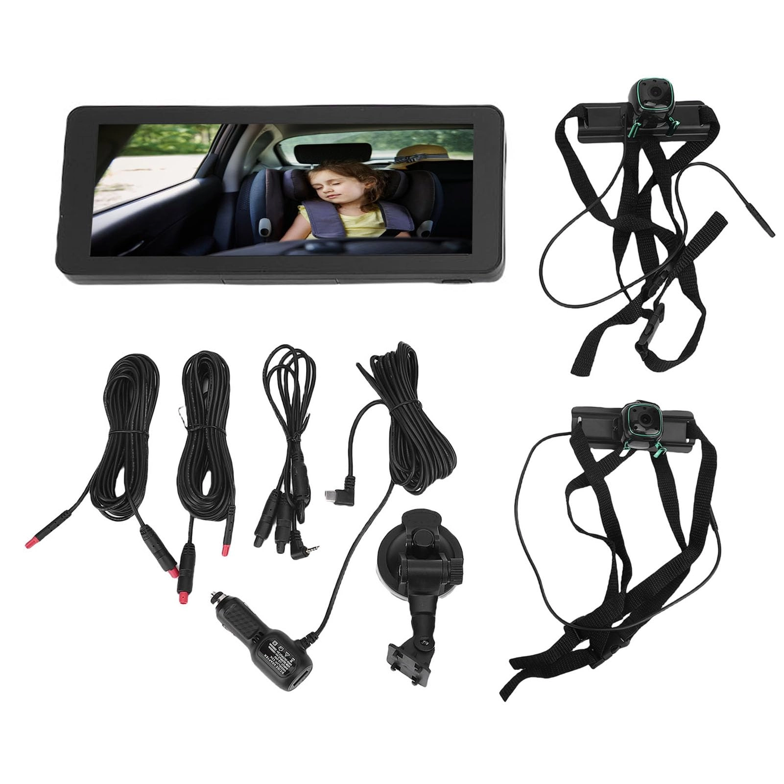 NOENNULL Dual Baby Car Camera - 720P 1080P