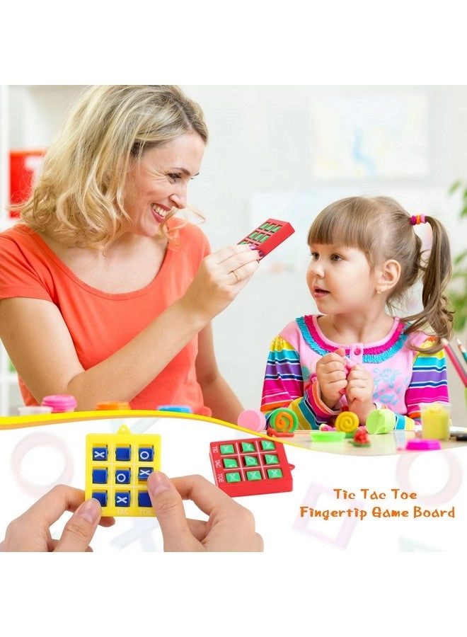 Tic Tac Toe - 4 Pcs Mini 2 x 2 x 0.4 Inch