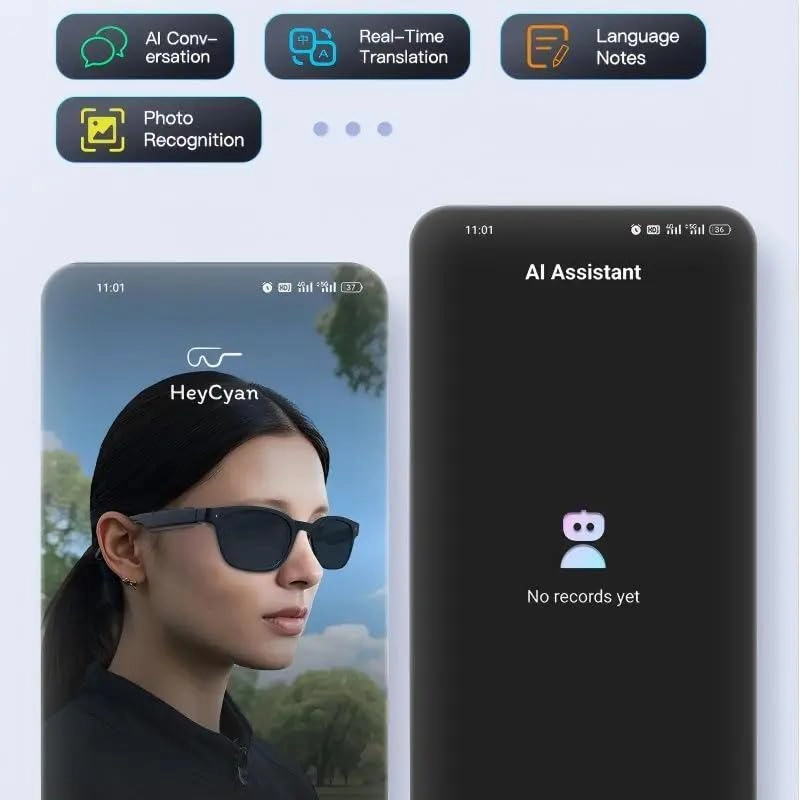 AI Smart Glasses - Real Time Translation Voice Assistant