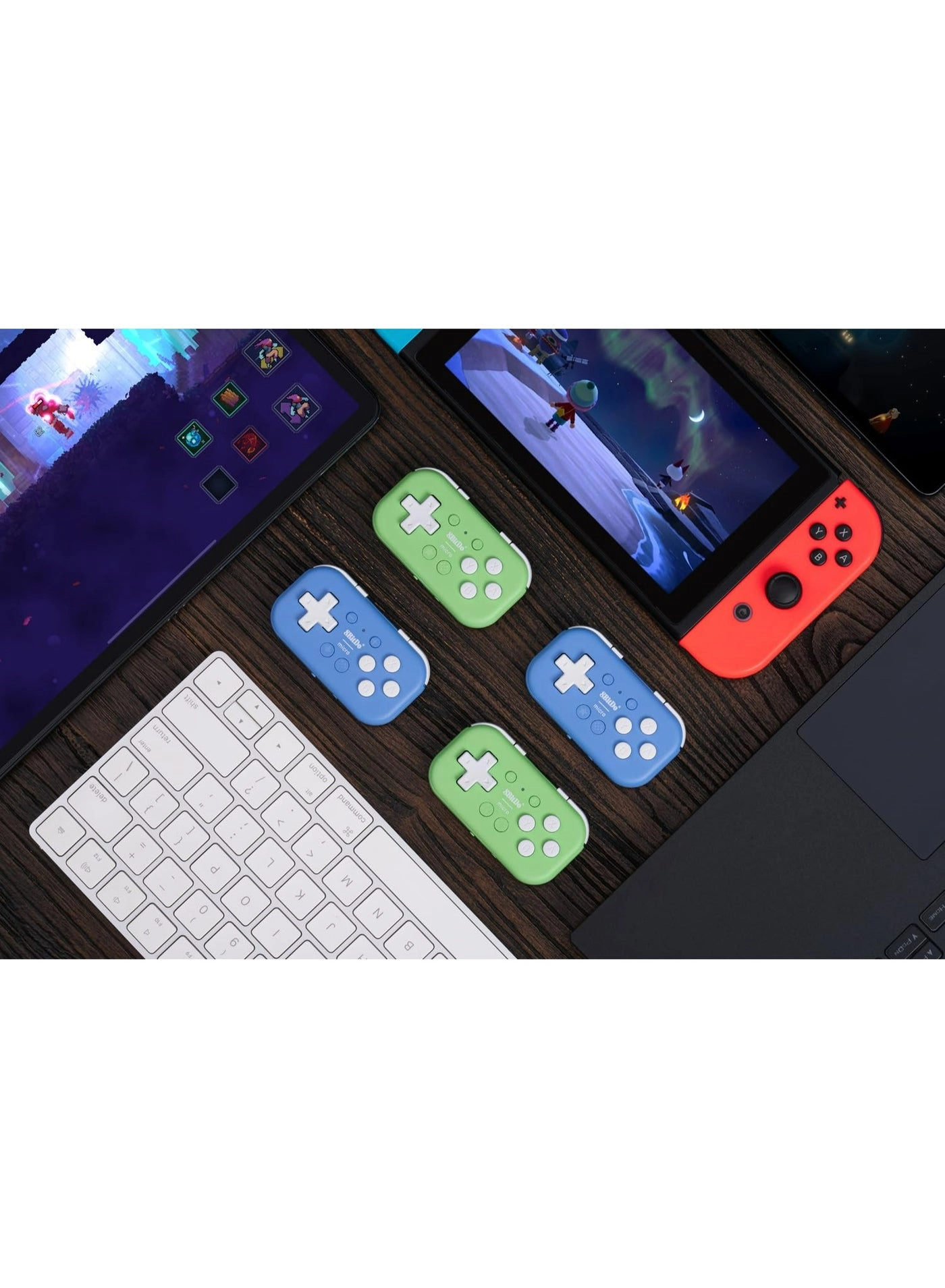 Micro Bluetooth Gamepad - Green Switch Android Raspberry Pi