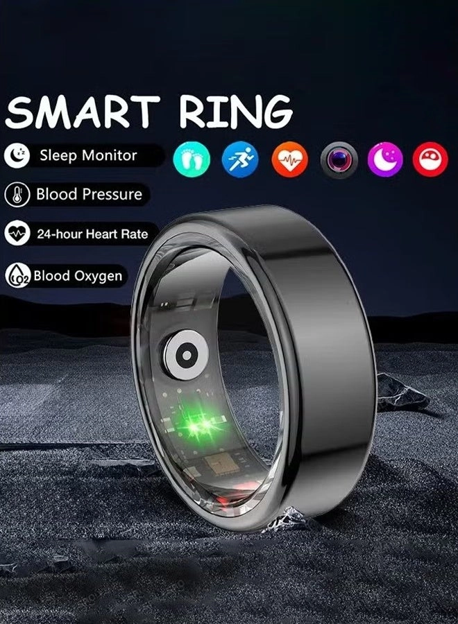 Smart Ring Fitness Tracker - Size 10 Black