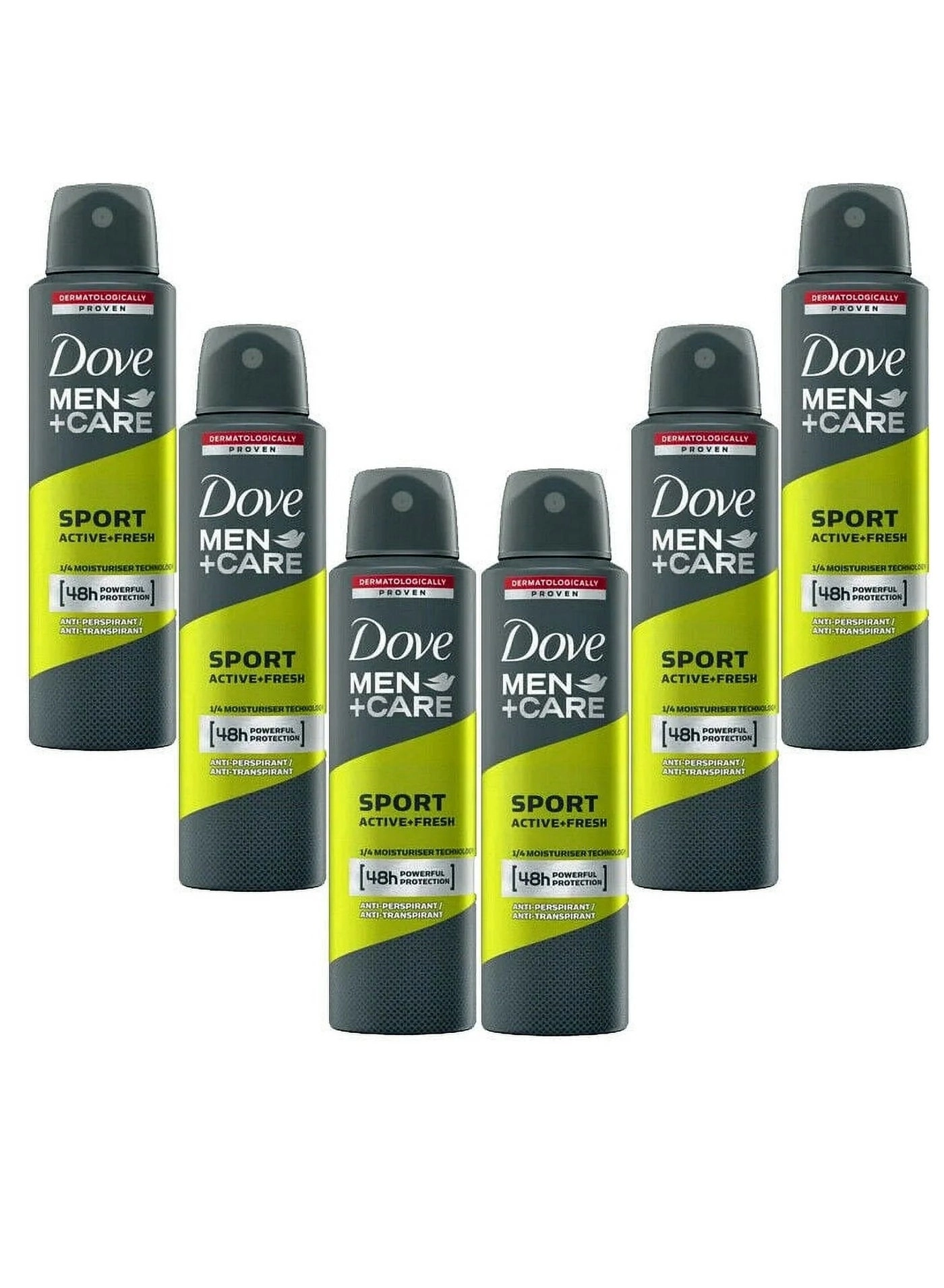 Men Plus Care Sports Fresh Deodorant Spray - 150ml 6-Pack