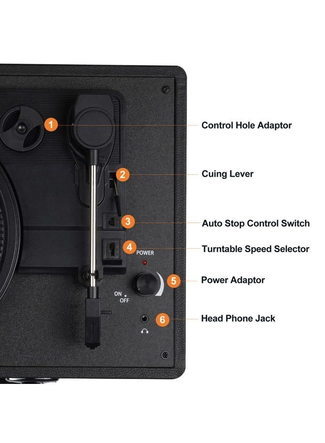 Vinyl Record Player - Belt Driven