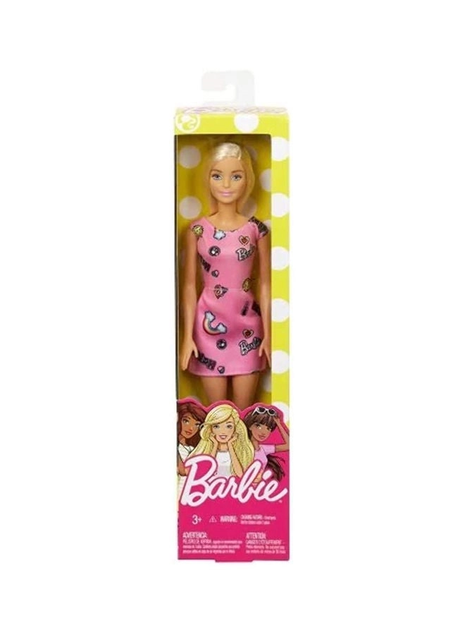 Doll - 11.5 inch Plastic Heart-Print Dress Shoes Ages 3+