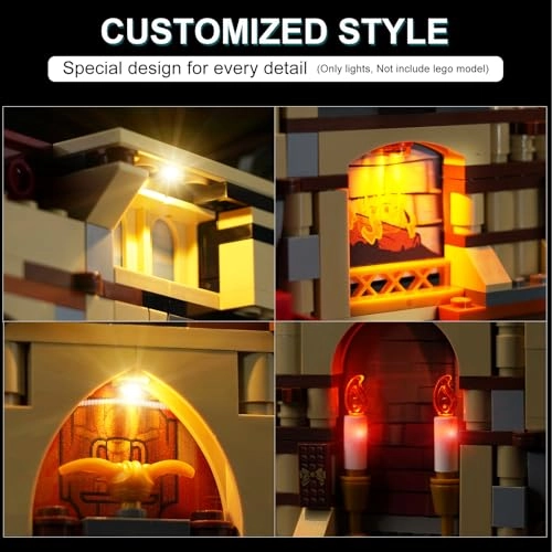 Lego Harry Potter Gryffindor House Banner Set (76409) - LED Lighting Kit
