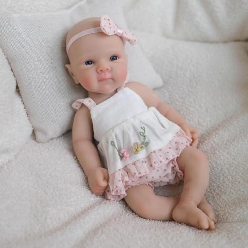 Reborn Baby Doll - 8 Inch Silicone Girl Ages 3+