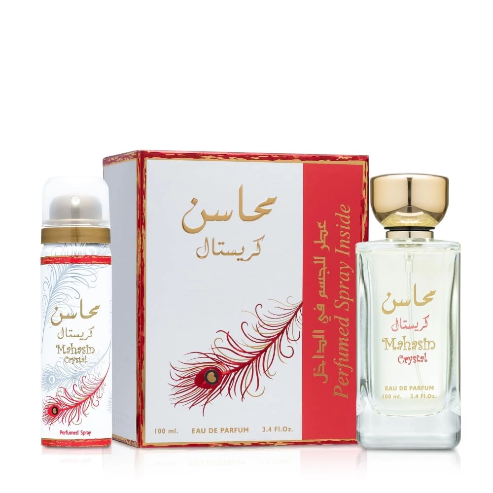 Lattafa Mahasin Crystal - Eau de Parfum 100 ml + Deodorant Spray - 50 ml