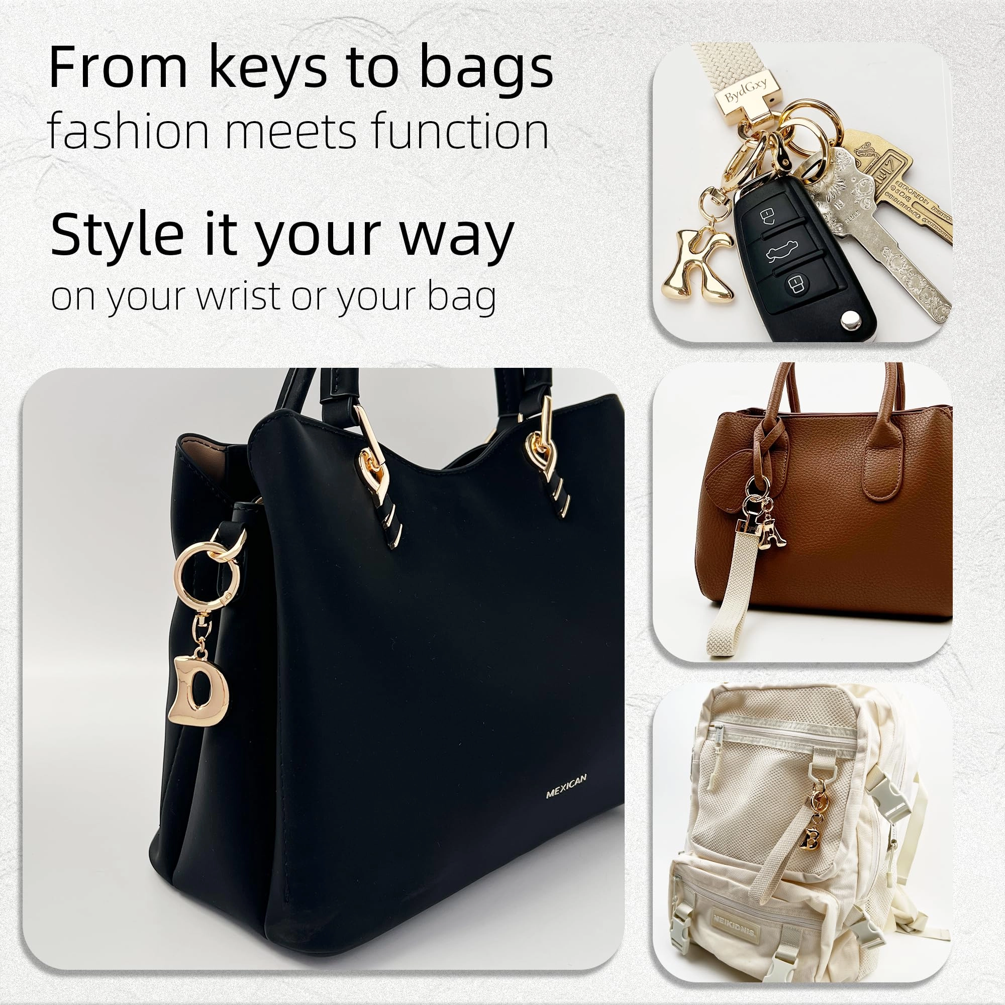 Initial Keychain - Letter