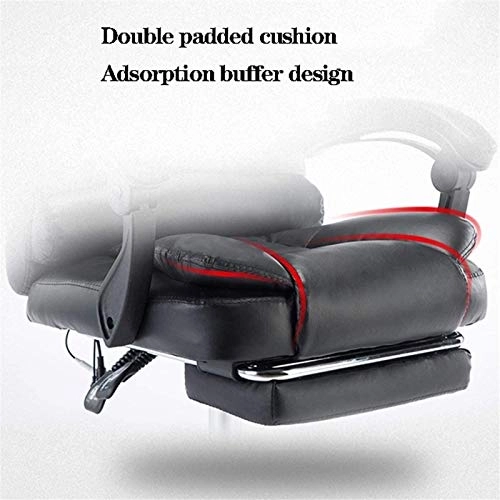 Desk Chair - PU Leather Brown High Back