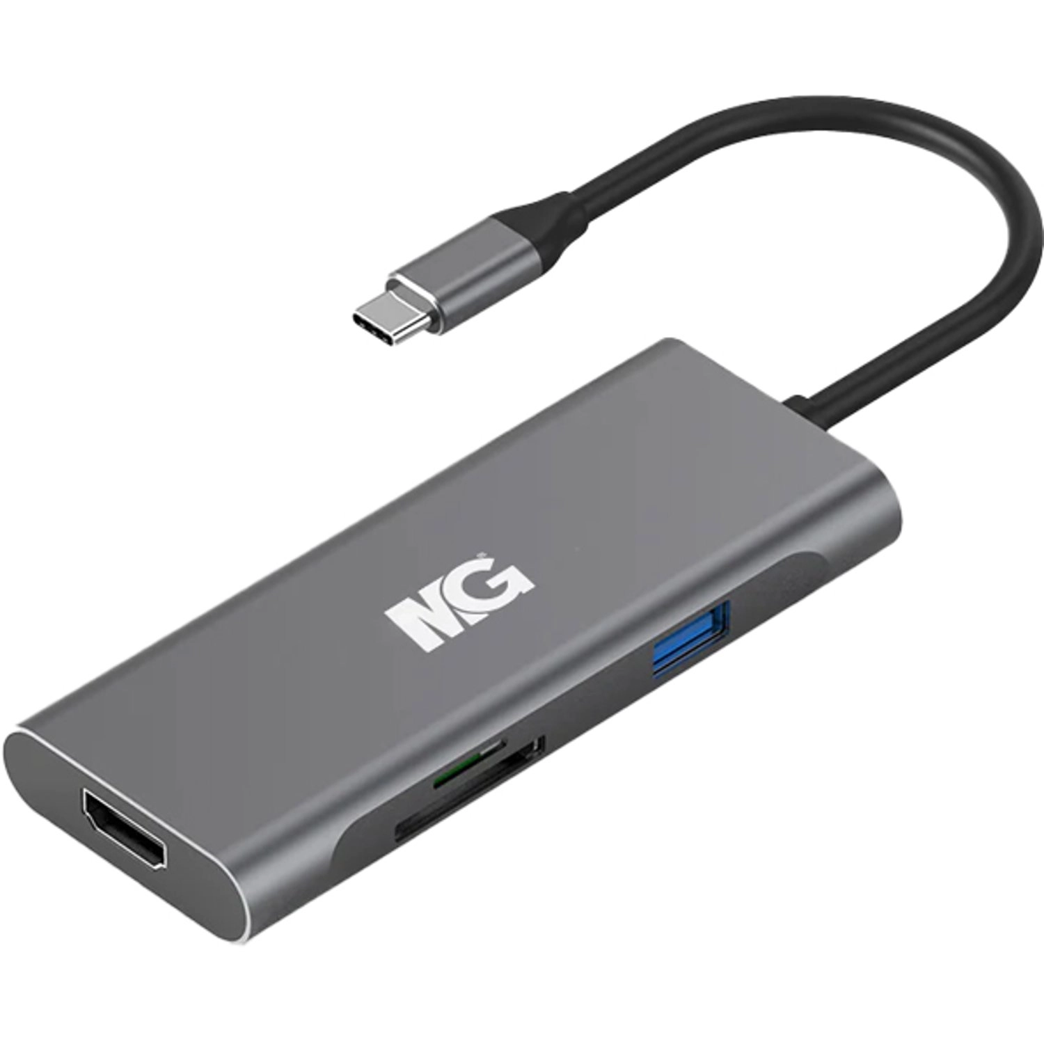 MaxGuard Rayo Series 7-In-1 USB-C Hub - HDMI 4K 60hz PD 60W 5.0Gbps