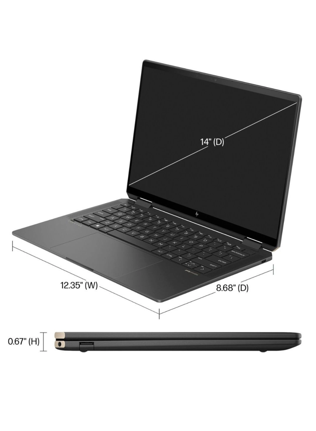 Spectre x360 - 14'' Core Ultra 7-155H 16GB DDR5 1000GB SSD