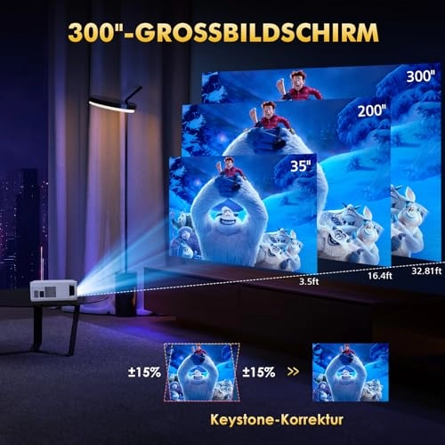 Mini Projector B0FQBYPRVM 18000 Lumens