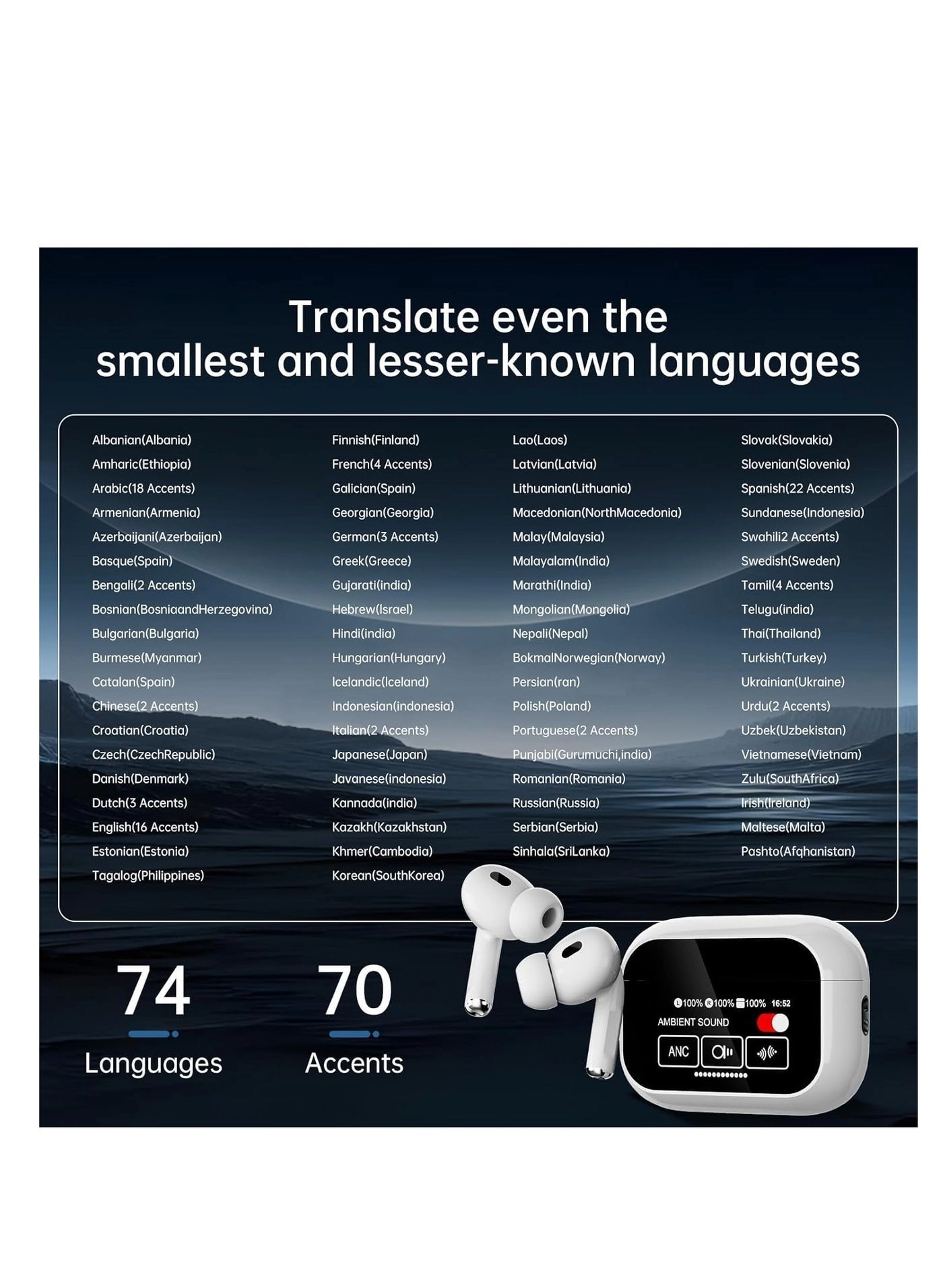 Translation Earbuds - 150 Languages