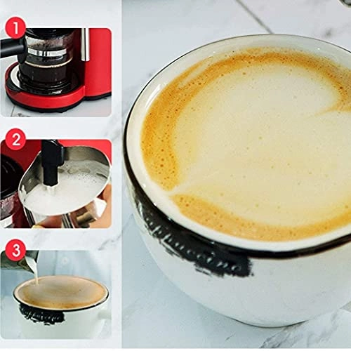 Drip Coffee Machine - Compact Anti-drip Milk frothing