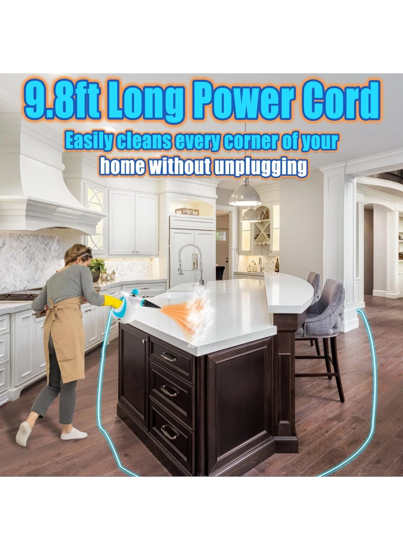 Handheld Steam Cleaner - 2.8-3.2Bar 350 ml