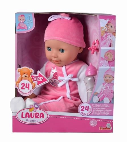Laura Soft-Bodied Doll - 38 cm Closing Eyes Ages 3+