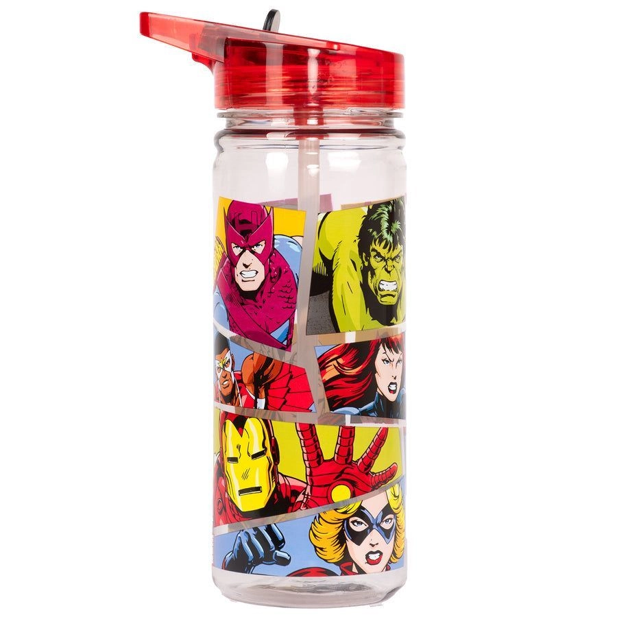 FRINGOO Avengers Water Bottle - Leakproof Straw - 580 ml