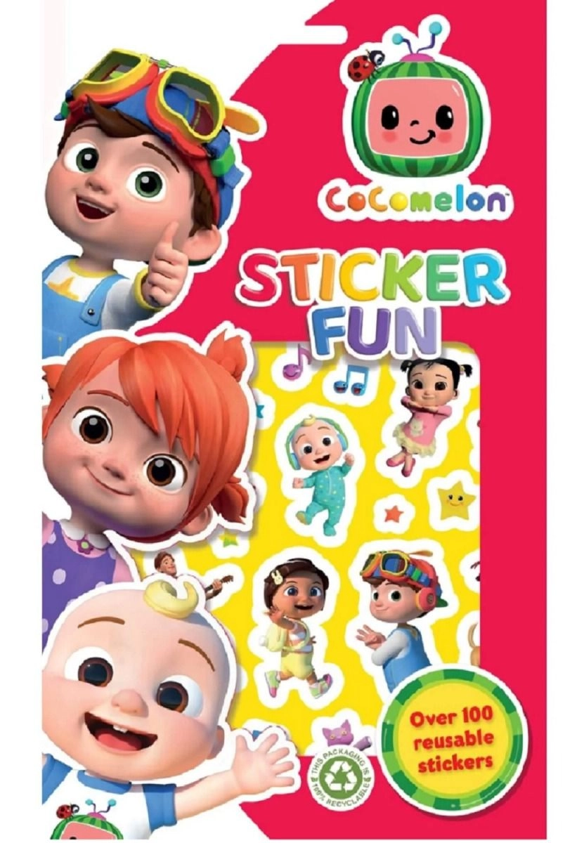 Alligator Cocomelon Sticker Book 100 pcs