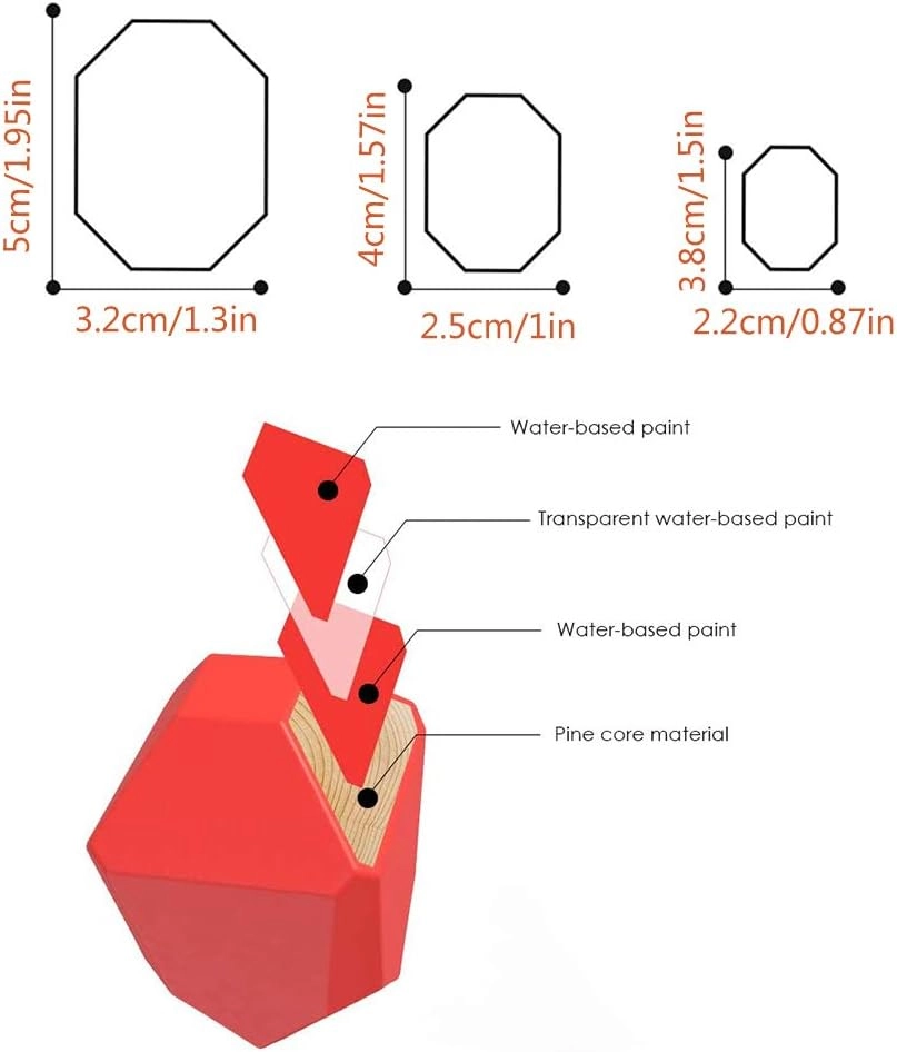 Wooden Stone Toy - 2-5 years 21 pieces