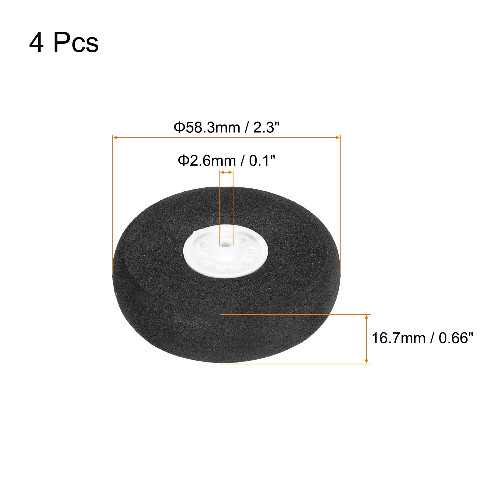 RC Airplane Wheels Set