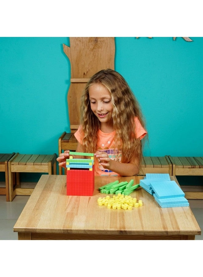 Foam Base Ten Blocks - K-3 131 pieces