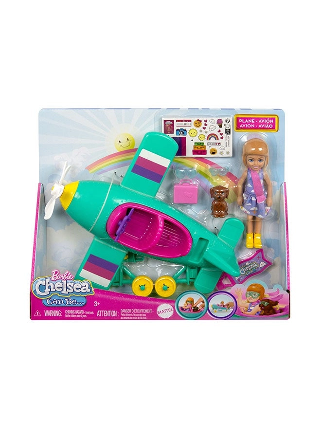 Chelsea Doll & Plane Playset - Puppy & 5 Accessories Ages 5+