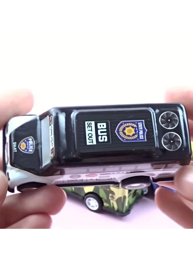 SUV + Hatchback + Taxi + School Bus - 4pcs