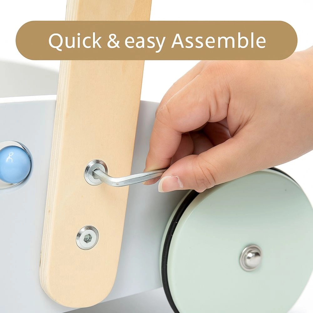 Enzo Wooden Baby Walker - 5-in-1 Activity Center