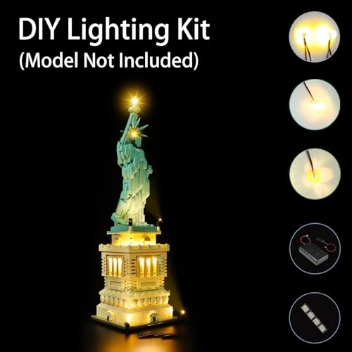 Lighting Kit 21042 for LEGO Statue of Liberty 21042 - ABS
