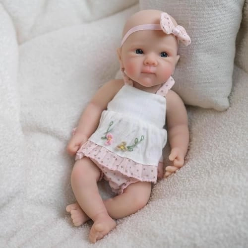 Reborn Baby Doll - 8 Inch Silicone Girl Ages 3+