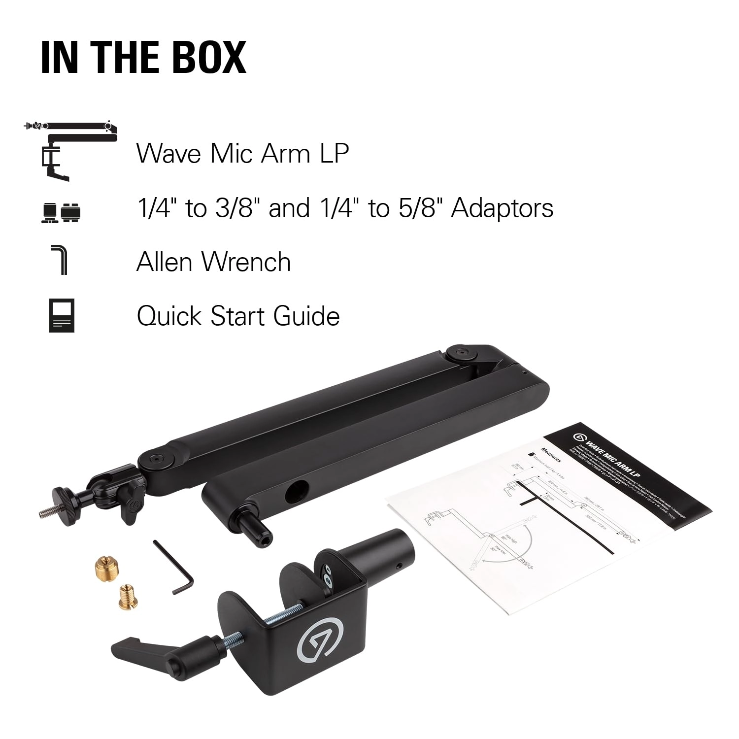 Wave Mic Arm - Low Profile Cable Channels