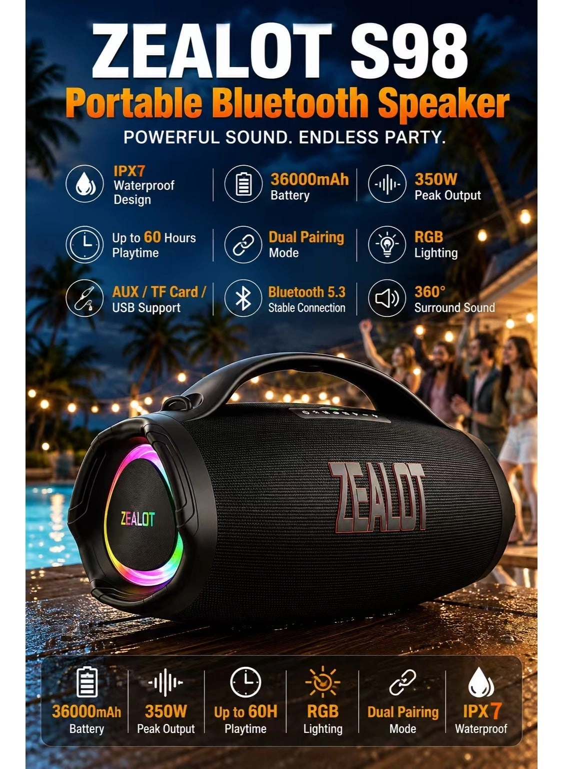 Zealot S98 - 160W