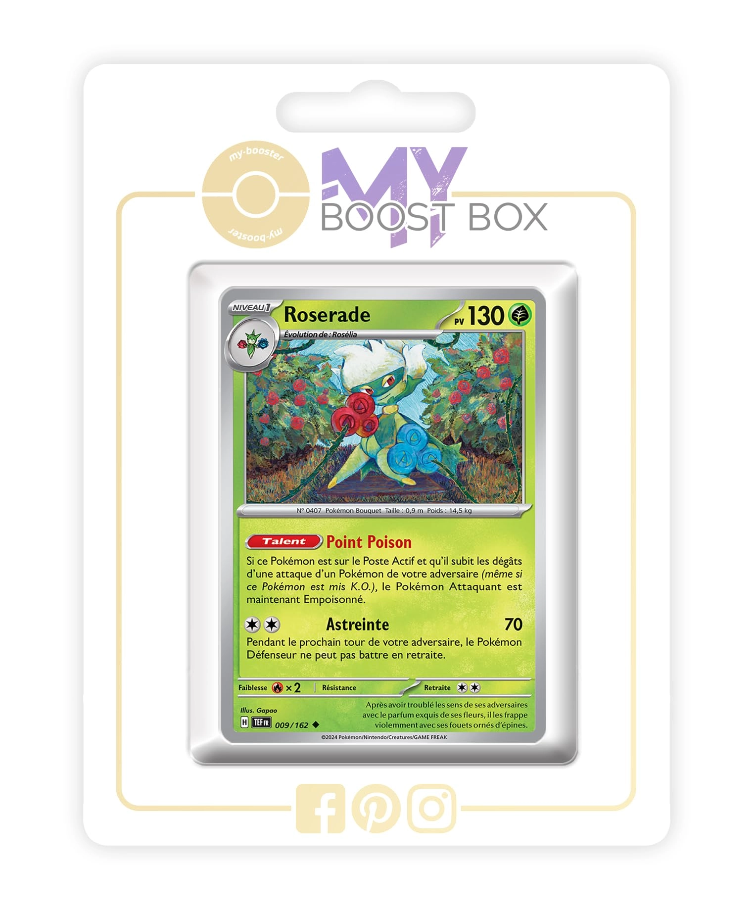 my-booster Pokémon Forces Temporelles Box  SV05-FR-MB-009 - French 10pcs