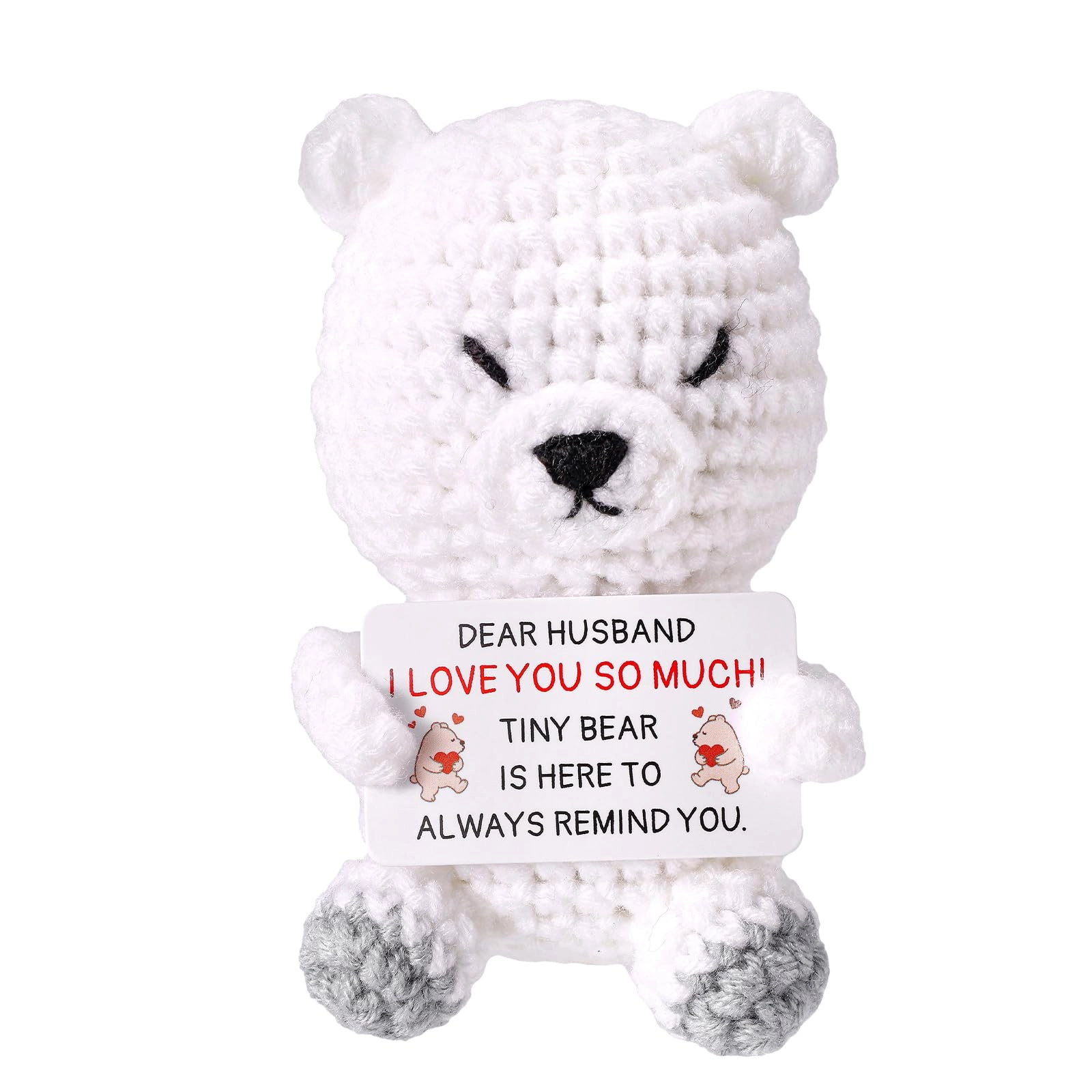 Polar Bear Positive 10 cm Crochet