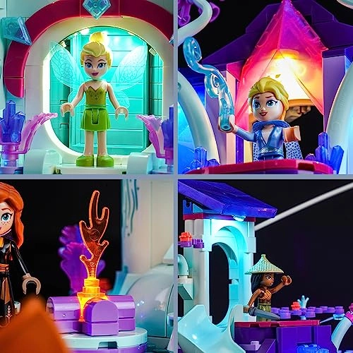 LED Light Set for LEGO 43215 - purple USB cable battery compartment