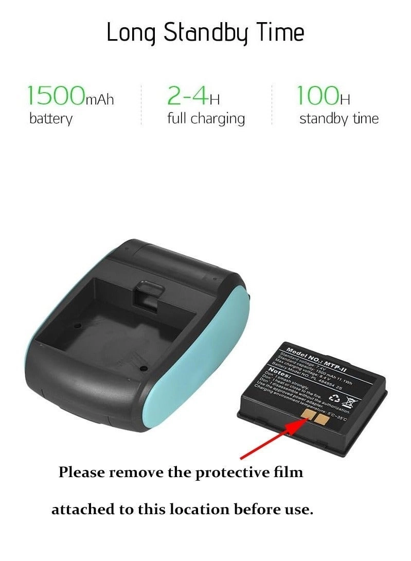 Portable Thermal Printer - Thermal Line Printing 48mm