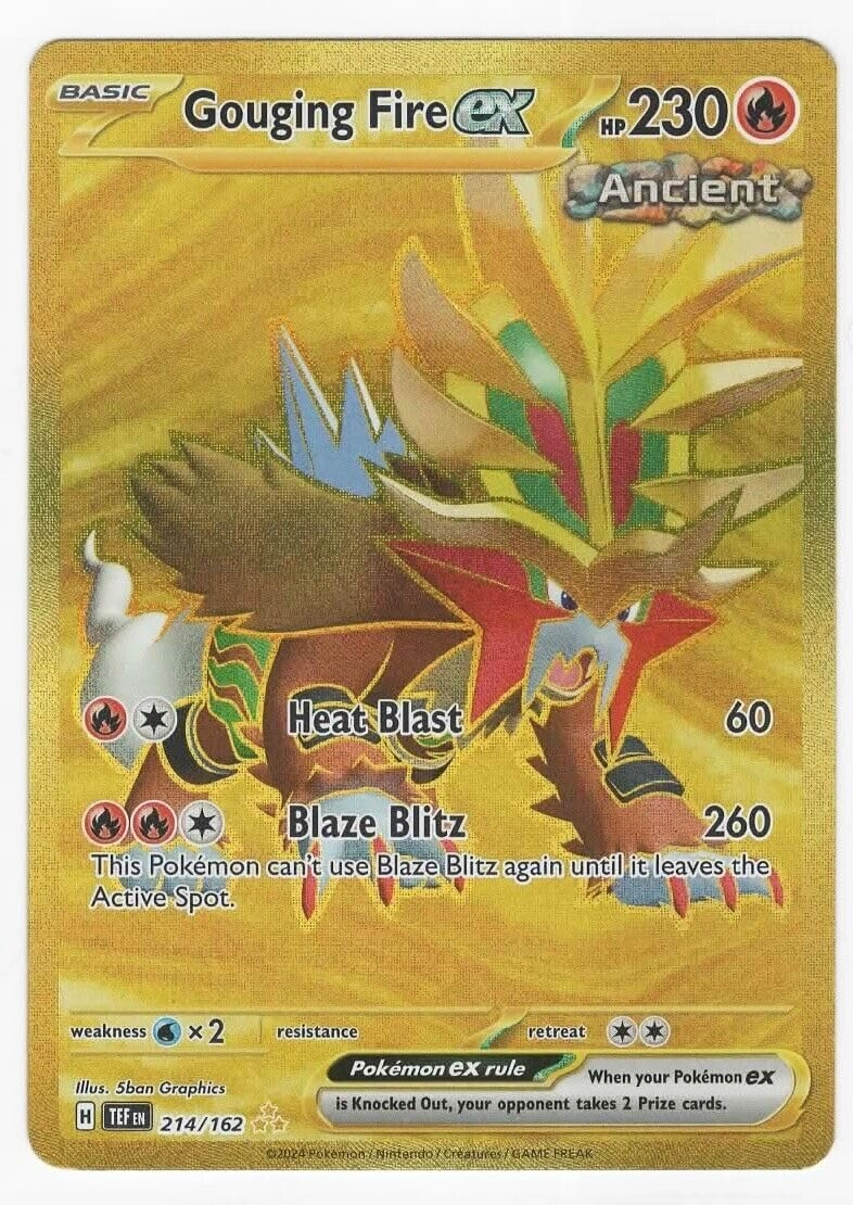 Pokémon Gouging Fire ex 214/162 - 1pcs