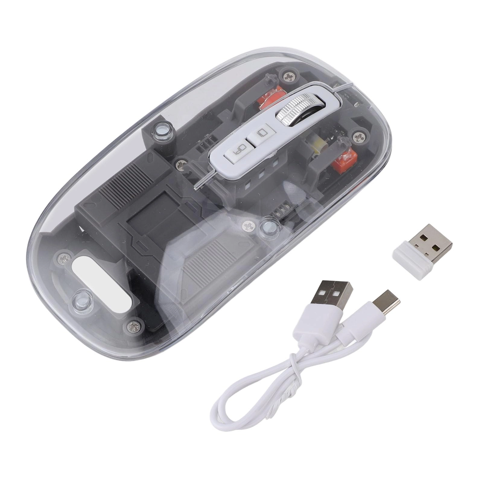Stylebest Transparent Computer Mouse - 2.4G BT1 BT2