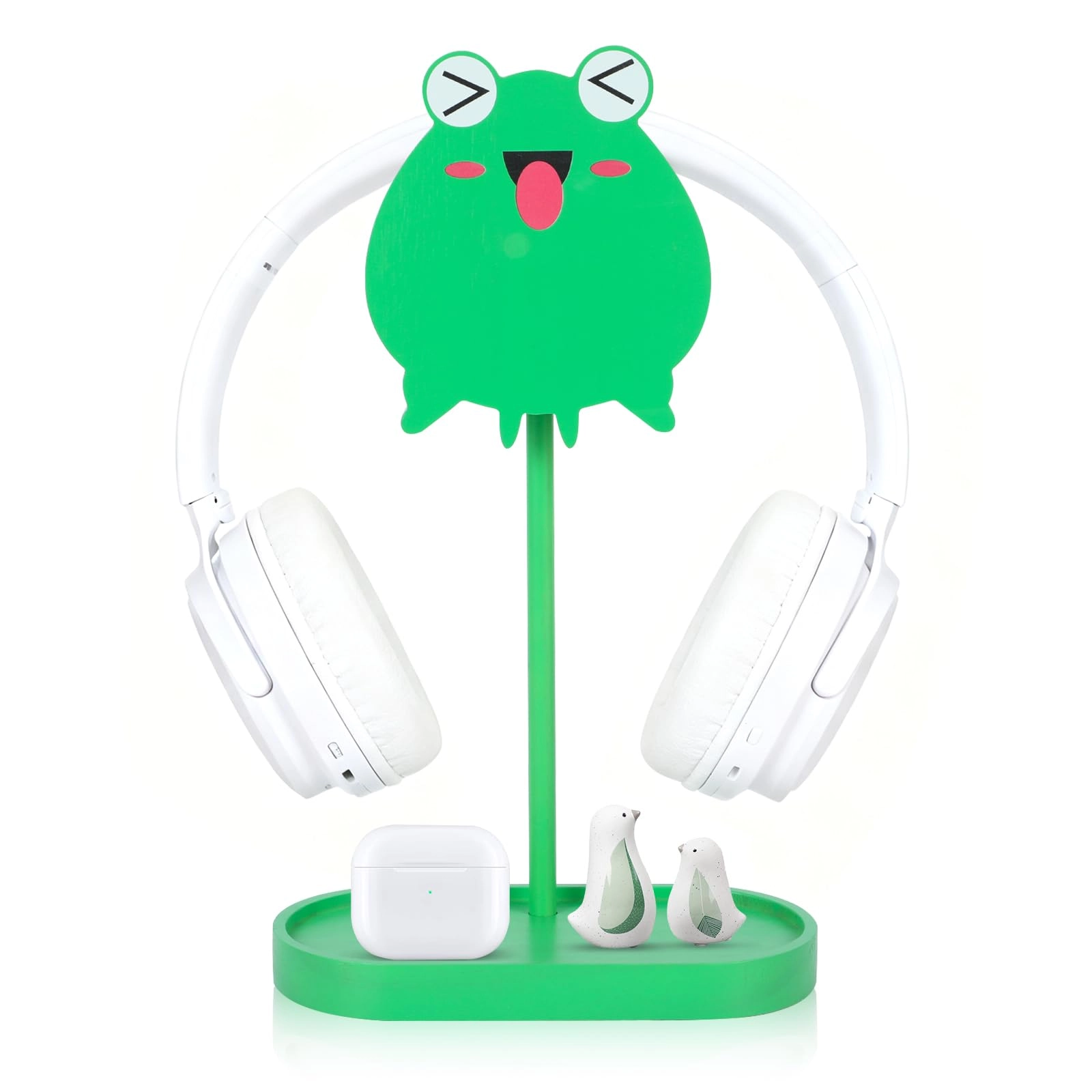 HSSZXFR Headphone Stand for Over-Ear Headphones - Storage Tray Cable Holder