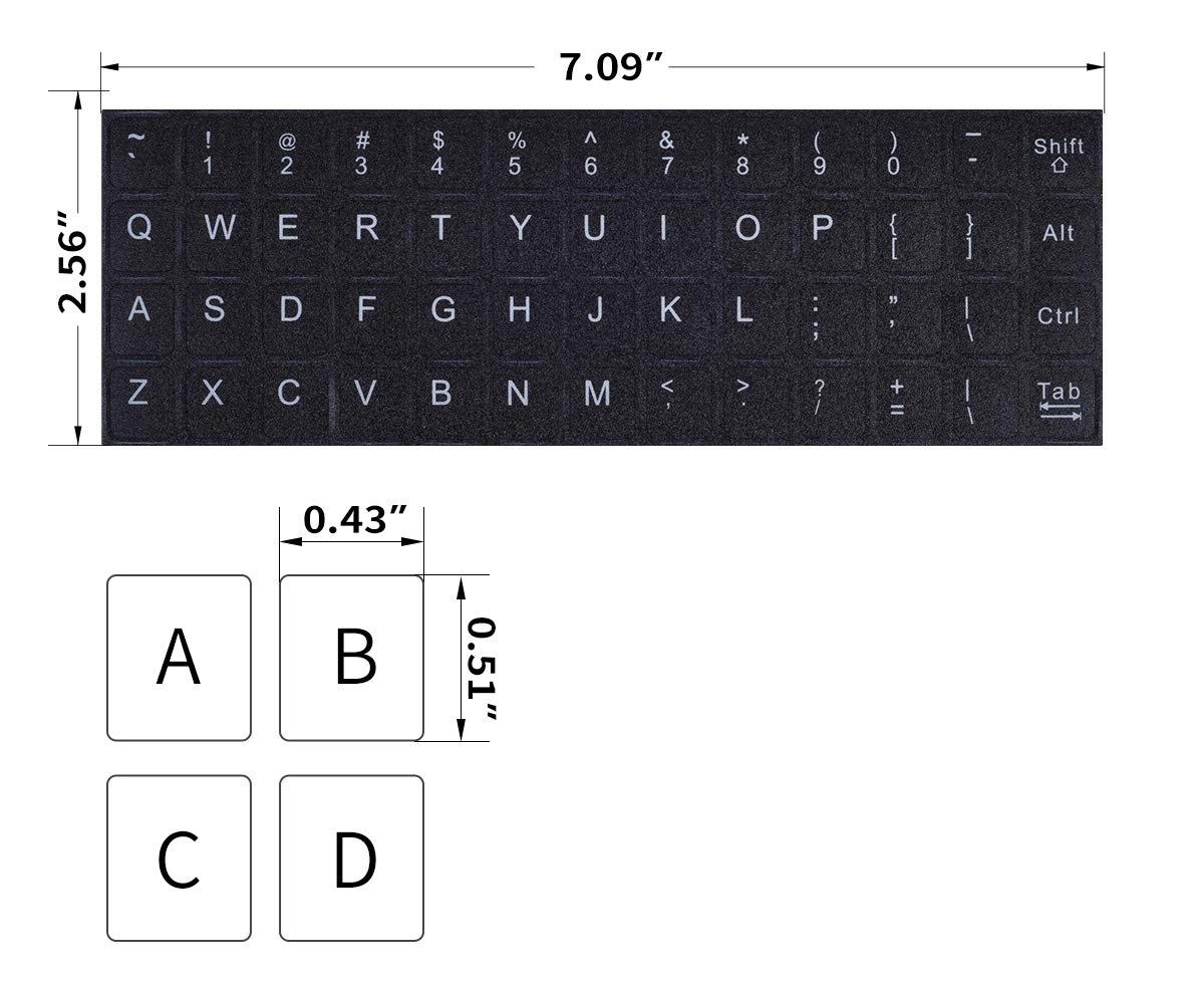 Russian Keyboard Stickers - Russian-English