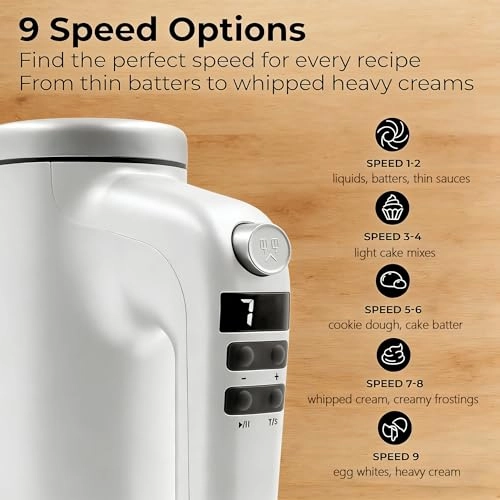 Hand Mixer - 9 Speed Digital Display