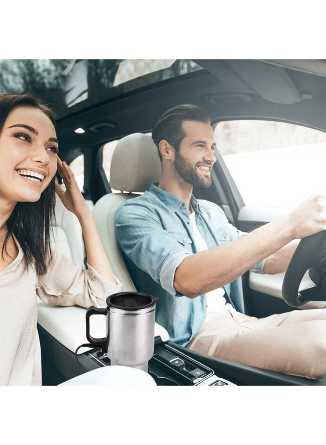 Stainless Steel Electric Kettle Travel Mug - 450ml