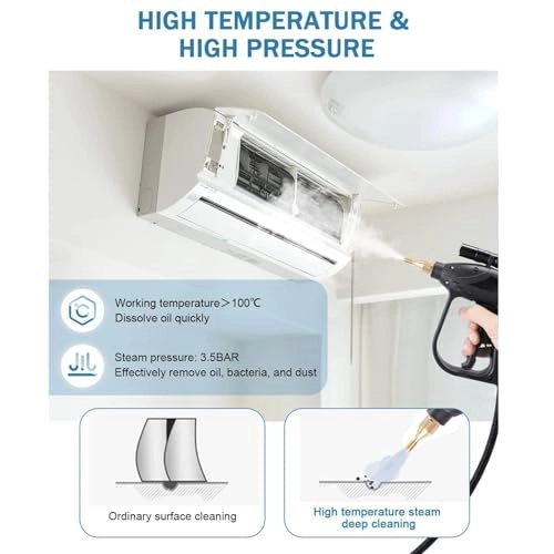 High Pressure Steam Cleaner - 2600W Handheld Tankless