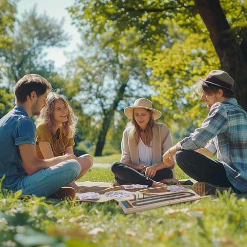 Cribbage Board - Folding 3-Track 9 Metal Pegs