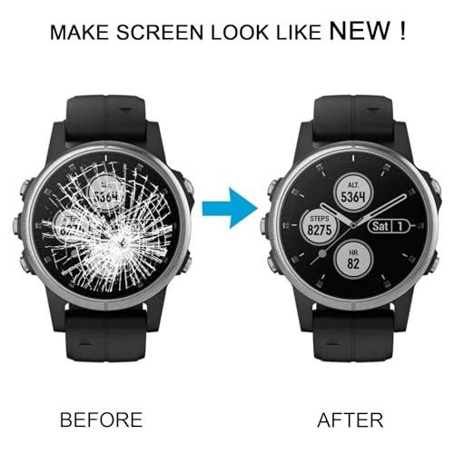 LCD Screen and Digitizer Full Assembly With Frame for Garmin Fenix 5S Plus Sapphire Version