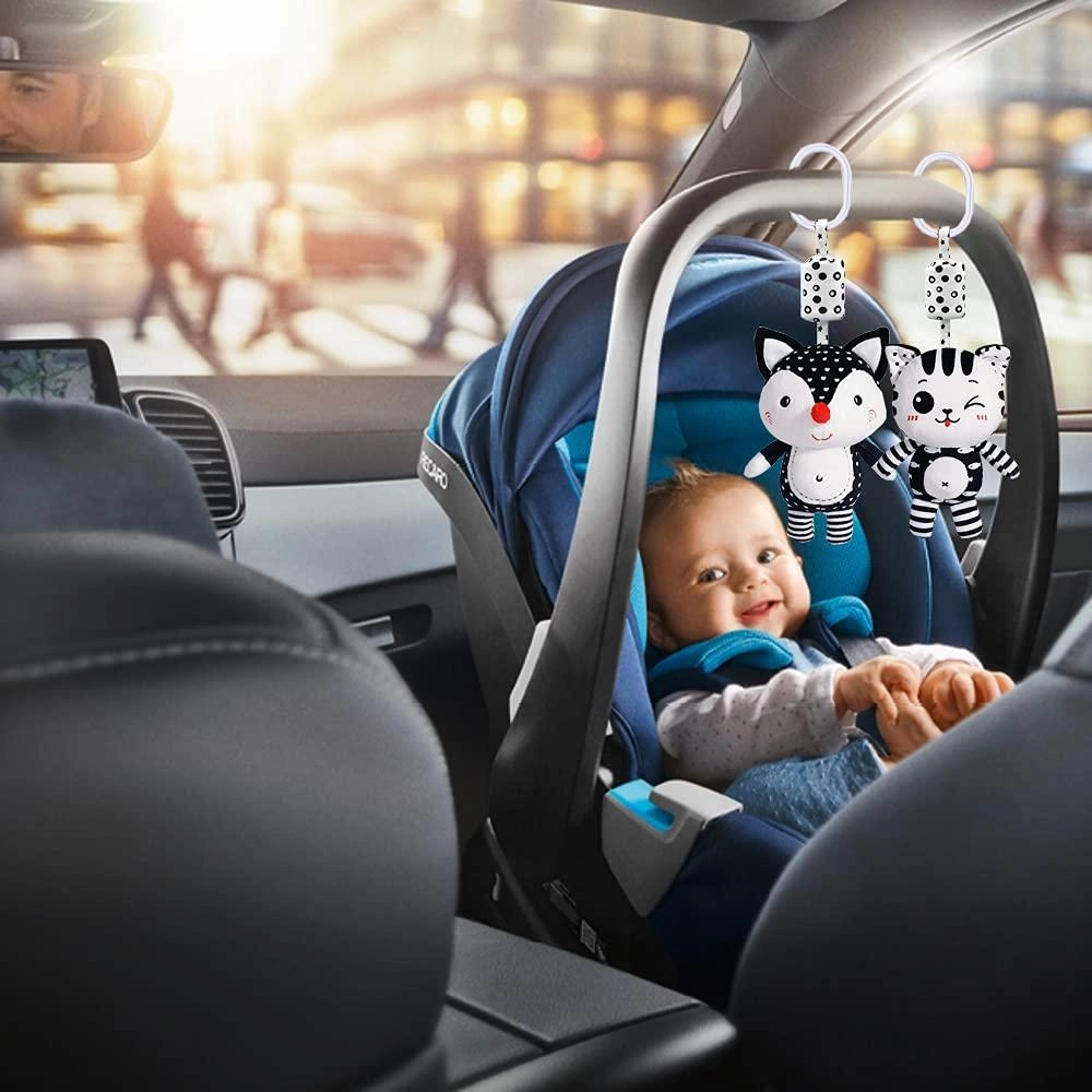 Baby Stroller Plush Hanging Mobile Rattle Toy - Suitable for 3 months and above