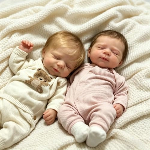 Pascale Reborn Baby Doll - 18 inch Vinyl Ages 3+ Bundle