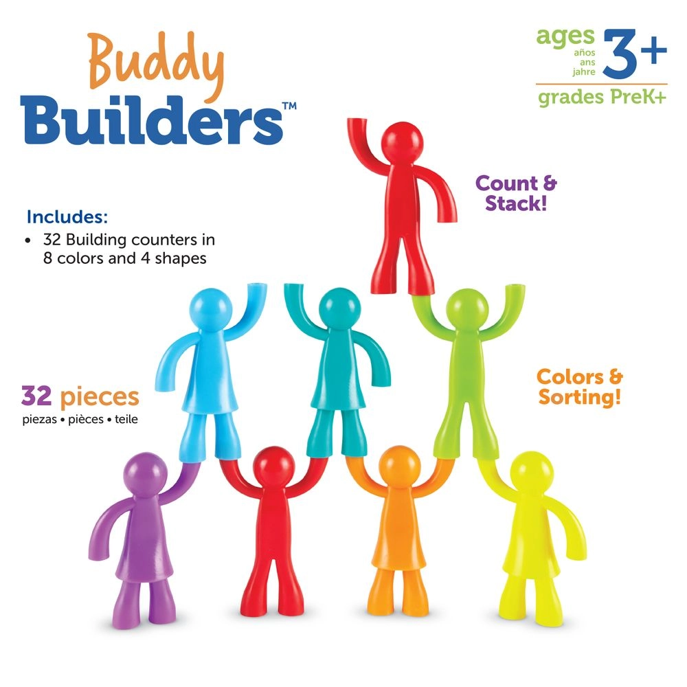 All About Me Buddy Builders - Suitable for 3 years and above 32 Pcs