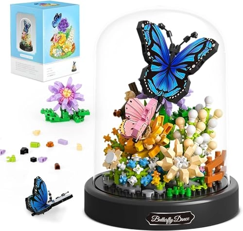 Butterfly Flowers Micro Mini Building Block Set - 530 pcs